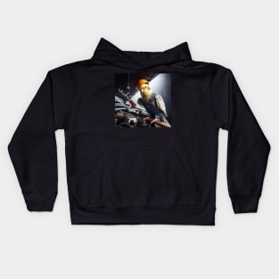 Cockatiel mechanic Kids Hoodie